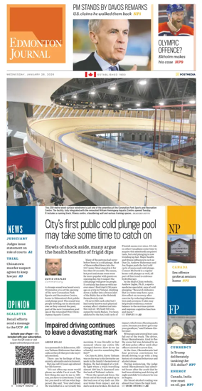 Cover of Edmonton Journal