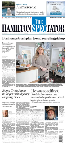 Cover of The Hamilton Spectator