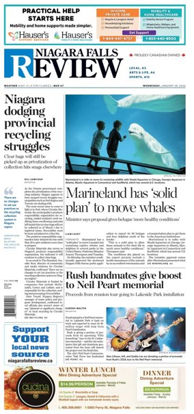 Cover of The Niagara Falls Review