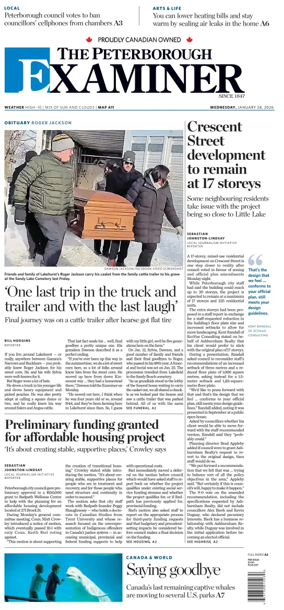 Cover of The Peterborough Examiner