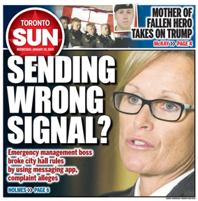 Cover of Toronto Sun