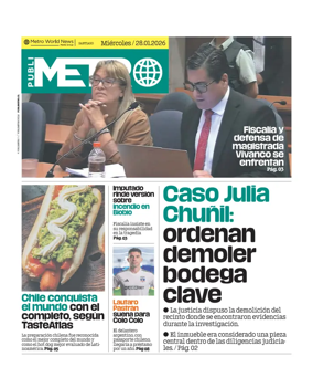 Cover of Publimetro Chile