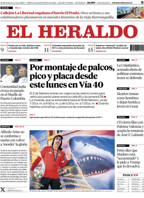 Cover of El Heraldo (Colombia)
