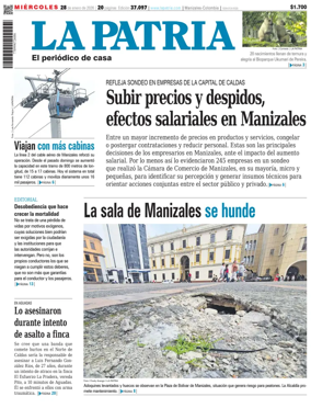 Cover of La Patria (Colombia)