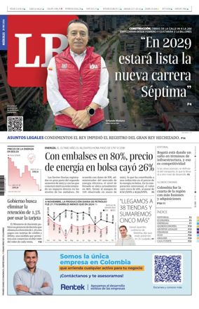 Cover of La Republica (Colombia)