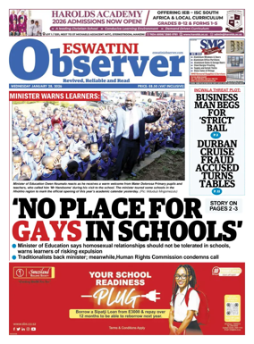 Cover of Eswatini Observer