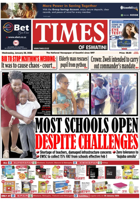 Cover of Times of Eswatini