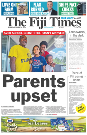 Cover of The Fiji Times