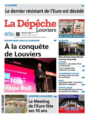 Cover of La Depeche Louviers