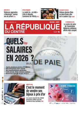 Cover of La Republique du Centre (Orleans - Loiret))