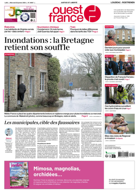 Cover of Ouest France (Loudeac / Rostrenen)