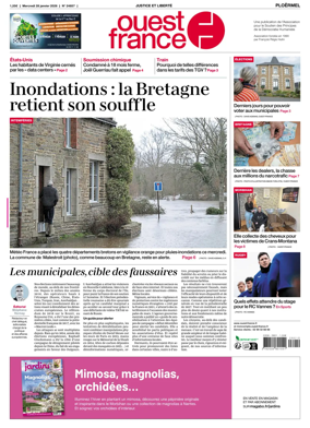 Cover of Ouest France (Ploermel)