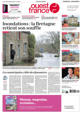 Cover of Ouest-France (Quimperle Concarneau)
