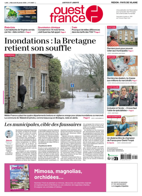 Cover of Ouest France (Redon / Pays de Vilaine)
