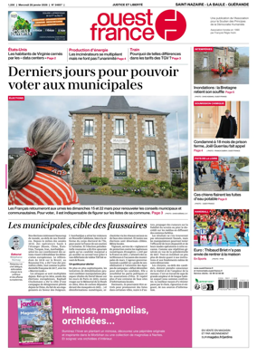 Cover of Ouest France (Saint-Nazaire La Baule Guerande)