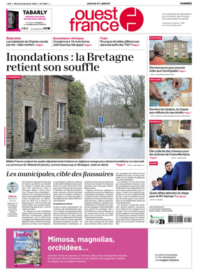 Cover of Ouest France (Vannes)