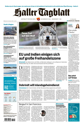 Cover of Haller Tagblatt