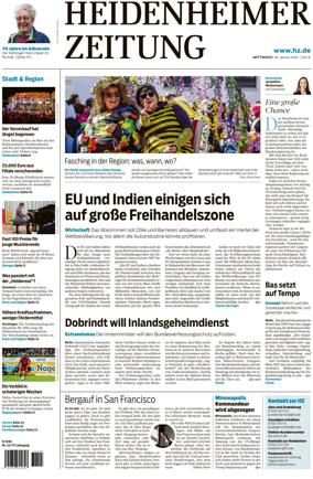 Cover of Heidenheimer Zeitung