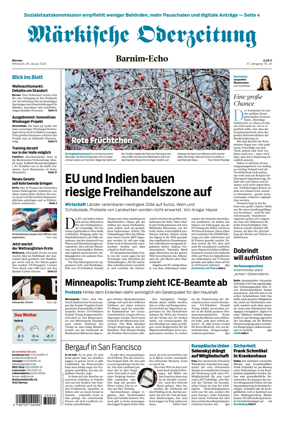 Cover of Markische Oderzeitung Bernau