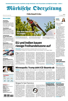 Cover of Markische Oderzeitung Oderland-Echo