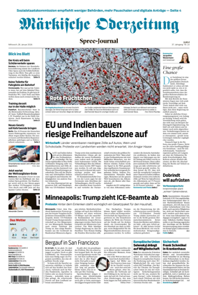 Cover of Markische Oderzeitung Spree-Journal