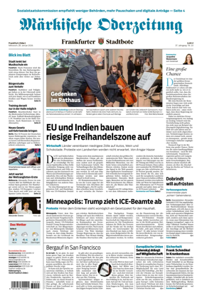Cover of Markische Oderzeitung Frankfurt (Oder)
