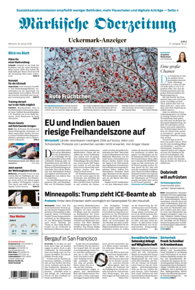 Cover of Markische Oderzeitung Uckermarkanzeiger