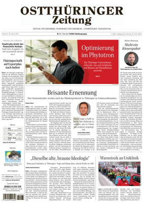 Cover of Ostthuringer Zeitung (Saale-Holzland-Kreis)
