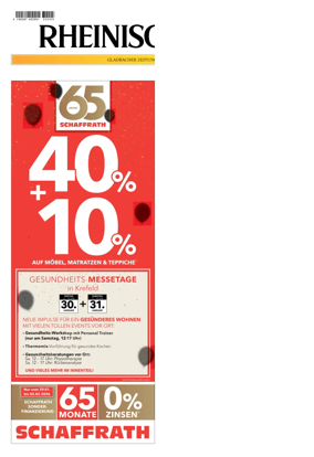 Cover of Rheinische Post - Monchengladbach and Korschenbroich