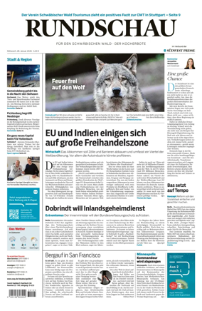 Cover of Rundschau fur den Schwabischen Wald – Der Kocherbote