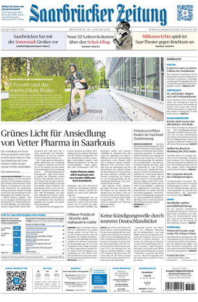 Cover of Saarbruecker Zeitung
