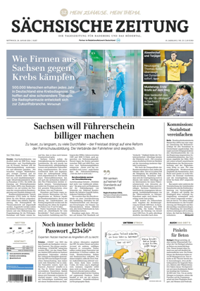 Cover of Sachsische Zeitung (Rodertal)