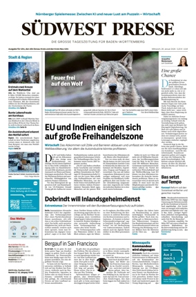 Cover of Sudwest Presse
