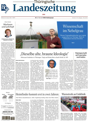 Cover of Thuringische Landeszeitung (Jena)