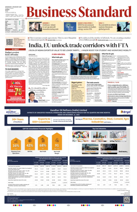 Cover of Business Standard