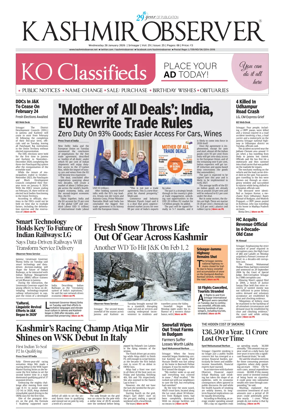 Cover of Kashmir Observer
