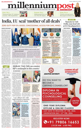 Cover of Millennium Post (Kolkata)