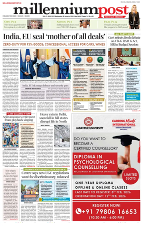 Cover of Millennium Post