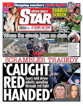 Cover of Irish Daily Star