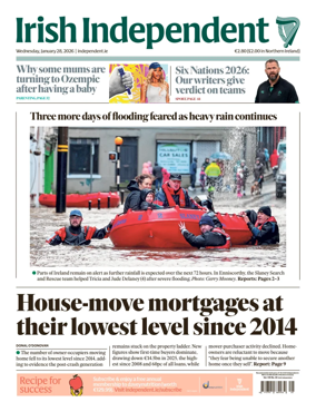 Cover of Irish Independent