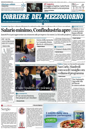 Cover of Corriere del Mezzogiorno (Campania)