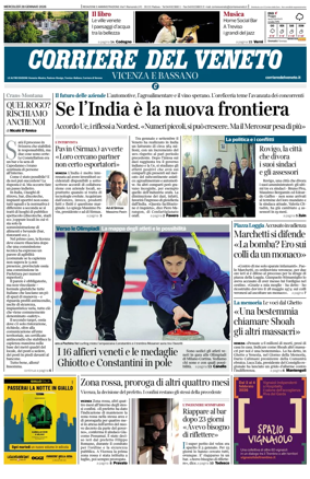 Cover of Corriere del Veneto (Vicenza e Bassano)