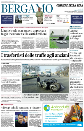 Cover of Corriere della Sera (Bergamo)