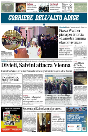 Cover of Corriere dell'Alto Adige