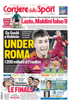 Cover of Corriere dello Sport (Lazio)