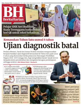 Cover of Berita Harian