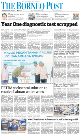 Cover of The Borneo Post (Sabah)