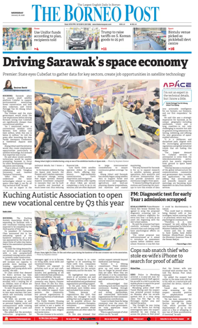 Cover of The Borneo Post (Sarawak)