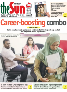 Cover of The Sun (Malaysia)