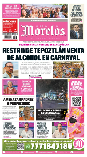 Cover of Diario de Morelos